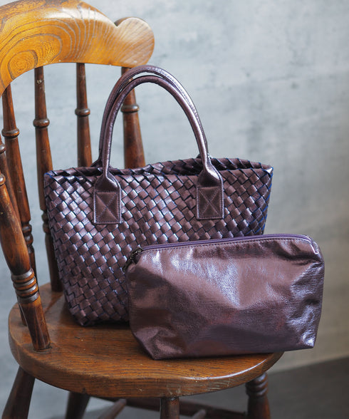 【雑誌掲載】メタリックメッシュトートバッグポーチセット 17-1015